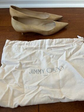 Jimmy Choo Nude Kitten Heels (US 11.5)